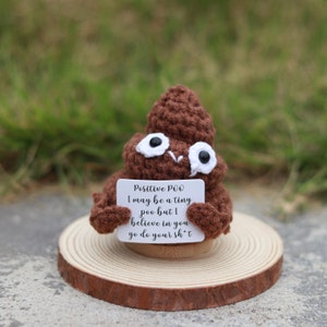 Poop Crochet Keychain Gift Ideas for Friend, Positive Poo Crochet Pattern,  Poo Key Fobs Tutorial PDF Instant Download Gift for Bestie 