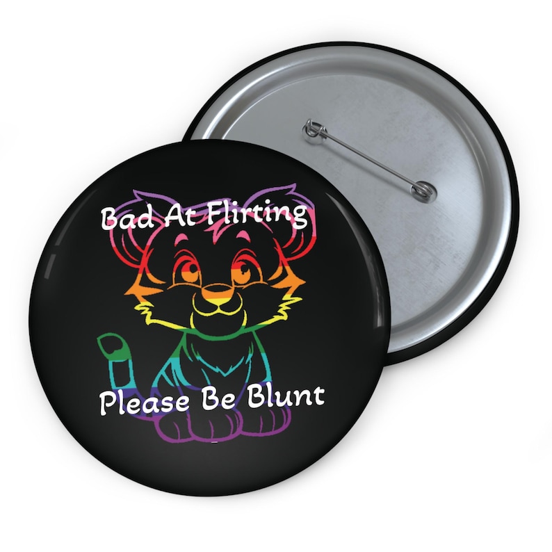 9-Stripe Pride Pin: Bright Inclusive Flag Colors, Metal Backing image 2