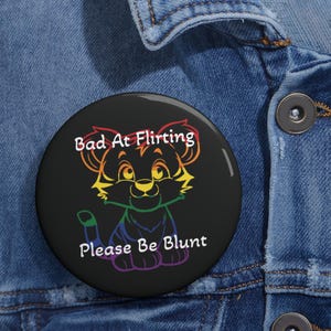 Pride Season Tiger Pin: Rainbow Design (Neurodivergent Friendly, Metal) image 4