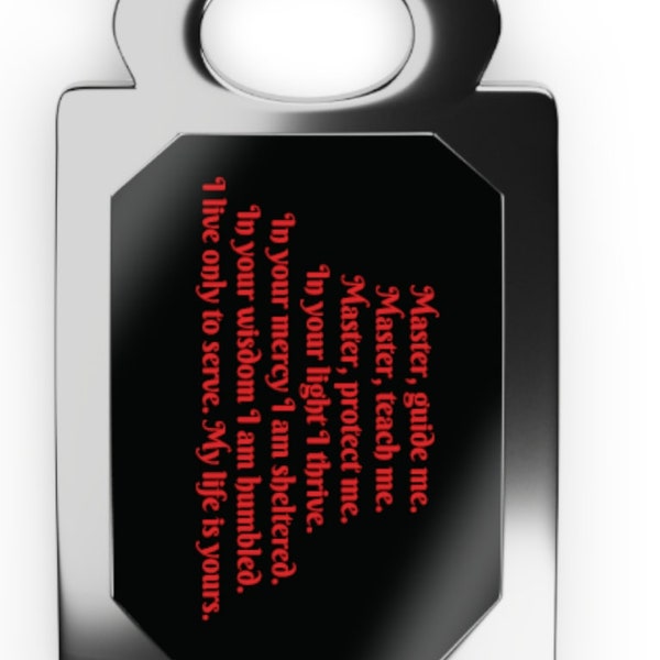 Oath of Devotion and Service Keychain - Personalized Gift