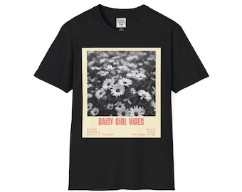 Daisy Girl Vibes T-Shirt | Polaroid Daisies Retro Floral Tee