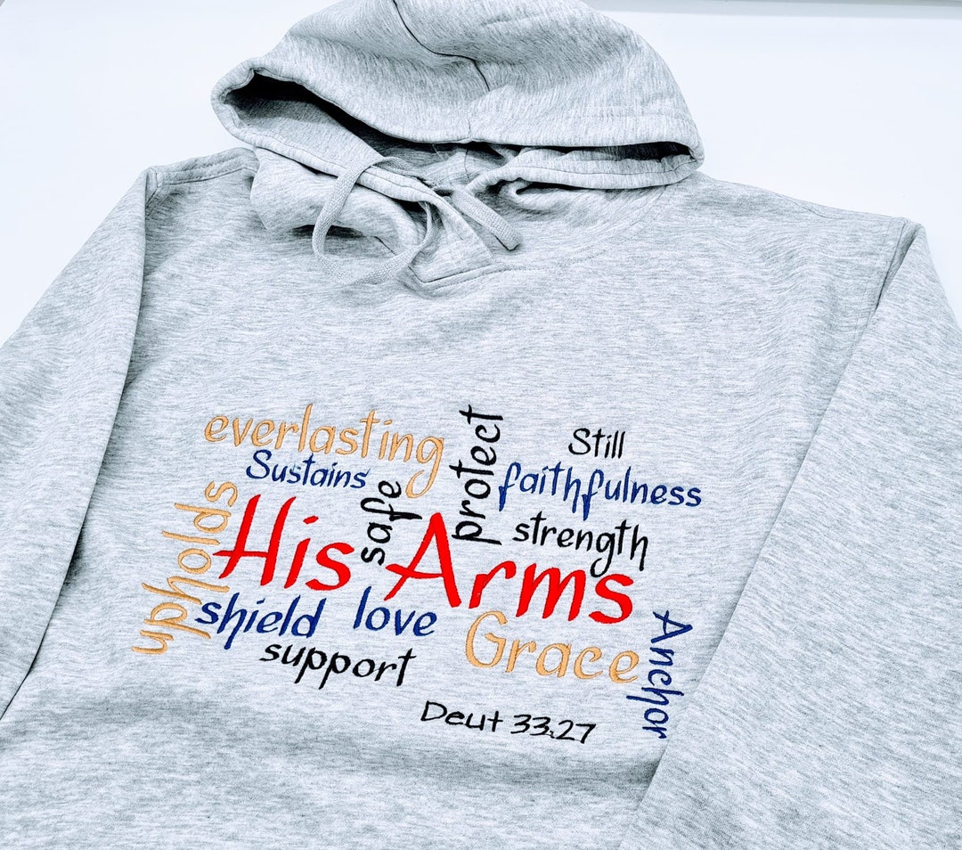 Christian Apparel.faith Based Hoodie. Personalised Bible Verse Etsy