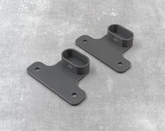 2 staffe per asta appendiabiti IKEA Komplement - Ricambio per 21590 - Adatto per armadio Ikea PAX