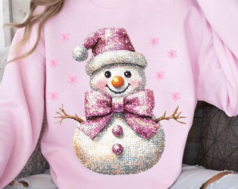 Christmas Disco Snowman Png, Snowman Shirt Png, Winter Snowman Png, Pink Snowman Png, Cute Christmas Sublimation Designs, Christmas Girly