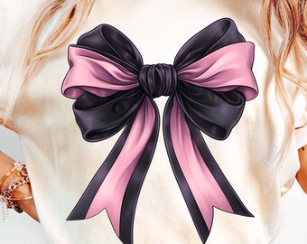 Black Pink Coquette png, Black Coquette Bow png, Pink Coquette Bow png, Cute Coquette png, Coquette Bow Shirt png, Sublimation Designs
