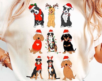 Christmas Dogs PNG, Dog Christmas Sublimation, Merry Woofmas png, Cute Christmas Dog, Festive Dog Images, Dog Christmas Shirt png, Digital