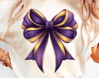 Lazo morado y dorado PNG, Lazo morado de coqueta PNG, Lazo morado de coqueta PNG, Camisa de lazo de coqueta de Halloween, Coqueta linda PNG, Lazo morado dorado PNG