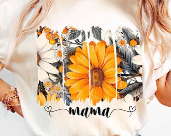 Mama Brushstroke Png, Boho Wildflowers Png, Floral Brushstroke Png, Spring Floral Png, Mothers Day Png,  Floral Mama Png, Gift for Mom Png