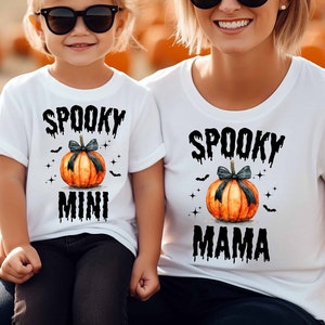Spooky Mama Mini Png, Coquette Pumpkin png, Coquette Halloween png, Spooky Season png, Spooky Vibes png, Halloween Mama png, Retro Halloween