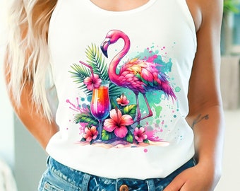 Flamingo Png, Flamingo png for Shirt, Cute Flamingo png, Flamingo Clipart, Flamingo Watercolor png, Flamingo Clipart, Sublimation Design