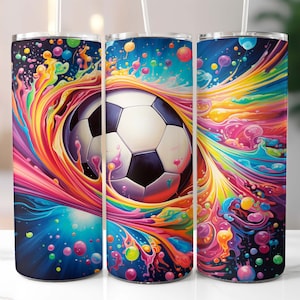 Envoltura de vaso de pelota de fútbol, vaso flaco de 20 oz, diseño de vaso de fútbol, diseño de vaso de fútbol, vasos para niños, diseño de sublimación, archivos png
