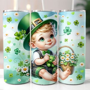 Cute St Patricks Day Tumbler Wrap, St Patricks Tumblers, Patricks Day Tumbler, 20 oz Skinny Tumbler, Sublimation Design, Digital Download