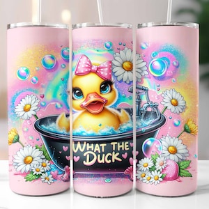 Qu&#39;est-ce que le canard emballer, gobelet impertinent, sublimation sarcastique, canard en caoutchouc drôle, gobelet maigre 20 oz, téléchargement numérique, fichiers PNG