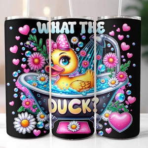 Qu&#39;est-ce que le canard emballer, gobelet impertinent, sublimation sarcastique, canard en caoutchouc drôle, gobelet maigre 20 oz, téléchargement numérique, fichiers PNG