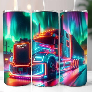 Truck Tumbler Wrap, Truck Driver Tumbler, Big Rig Trucker, 20oz Skinny Tumbler, Semi Truck Tumbler, Sublimation Design, Digital Download PNG