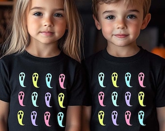 Halloween Neon Png, Spooky Neon png, Ghost Neon png, Spooky Season png, Halloween Ghost Neon png, Neon Boo Ghost, Neon Kids Shirt
