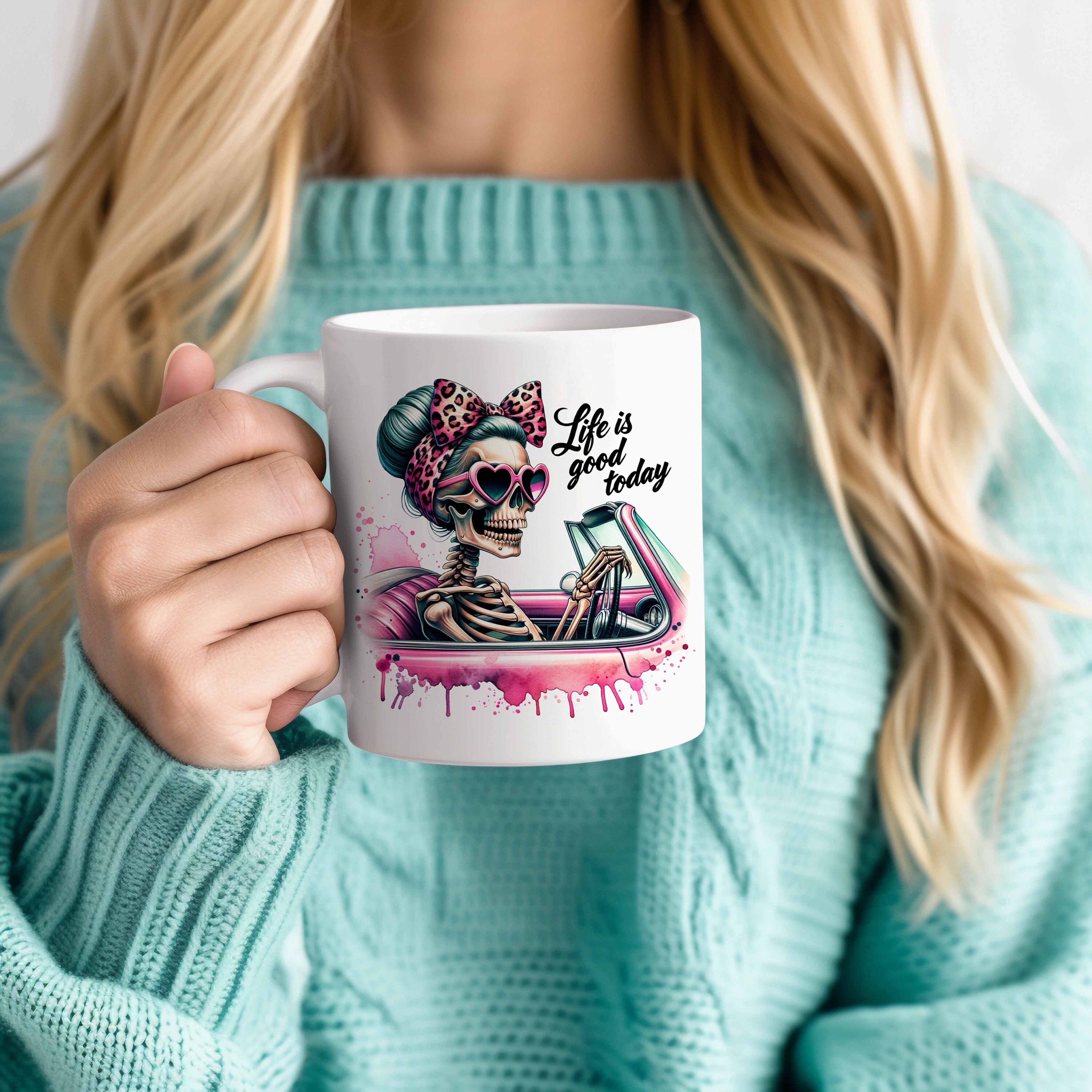 Life is Good Today PNG, Funny Skeleton Shirt Png, Positive Shirt Png ...