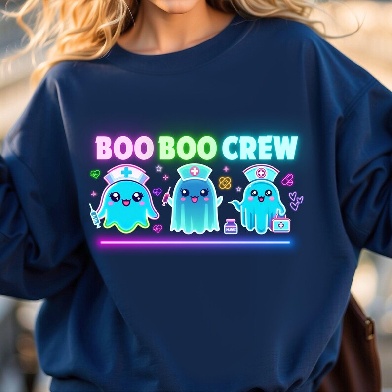 Boo Boo Crew PNG, Halloween Nurse Png, Neon Boo Crew Png, Spooky Nurse ...