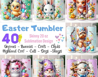 Easter Tumbler Bundle 20oz Tumbler, Easter Tumbler png, Easter Bunny, Sublimation Designs, Tumbler Wrap png, Easter Kids, Digital Download