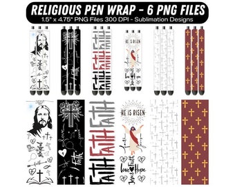 Religious Pen Wrap, Cross Pen Wrap, Faith Pen Wrap, Pray Pen Wrap, Blessed Pen Wrap, Epoxy Pen Wrap, Pen Wrap Sublimation, Pen Wrap Bundle