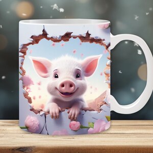 3D Pig Coffee Mug 14 oz - Pet Clever