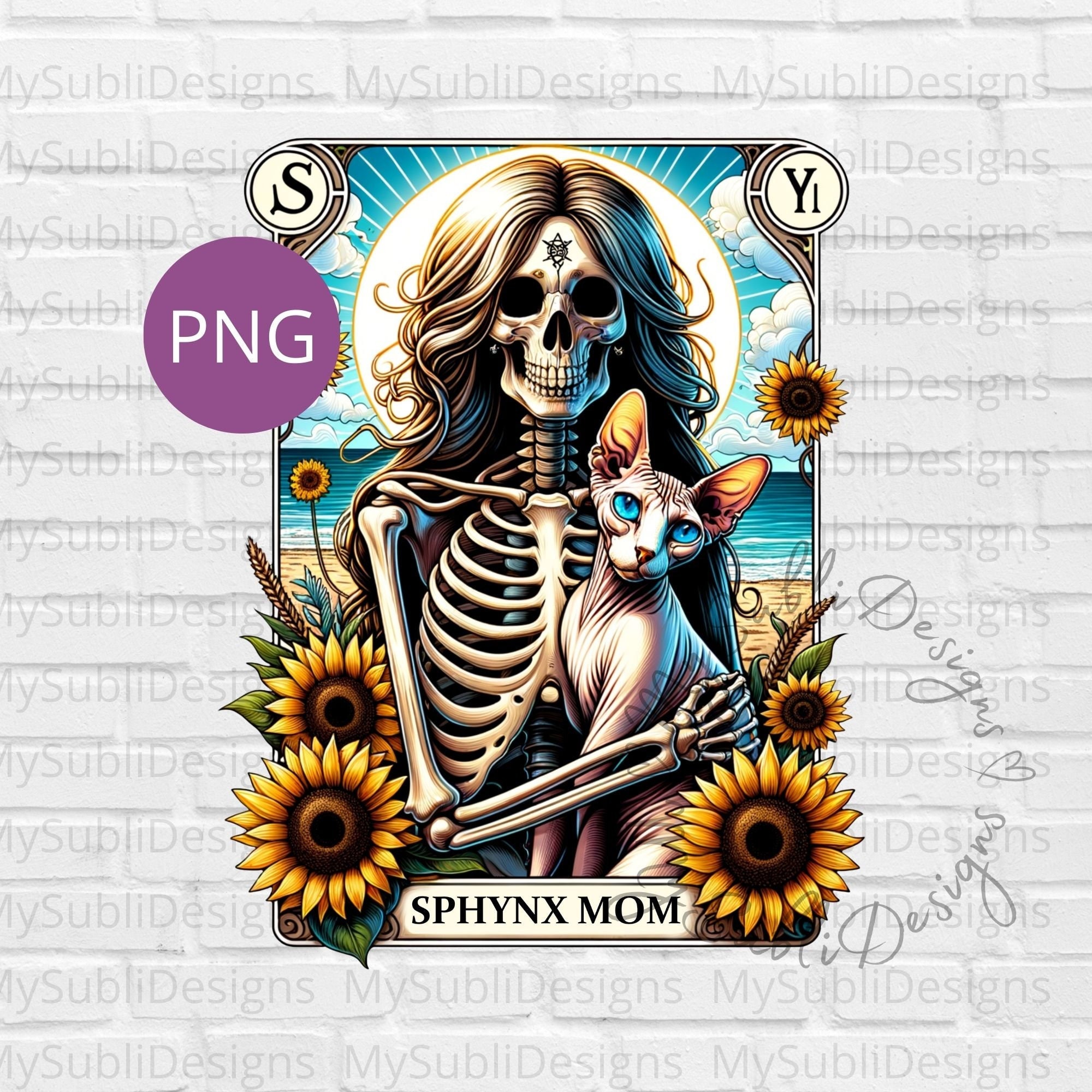 Sphynx Mom Tarot Card Png, Tarot Cat png, Tarot Card Cat, Sphynx Cat png, Skeleton Tarot Card png, Trendy Shirt png, Digital Download
