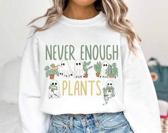Funny Halloween Ghost Plant Shirt For Women - Cute Plant Mom Tee, Spooky Gardener T-Shirt