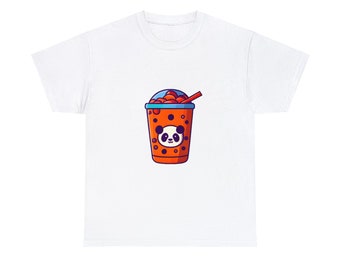 panda t-shirt | bubble tea t-shirt | drink t shirt