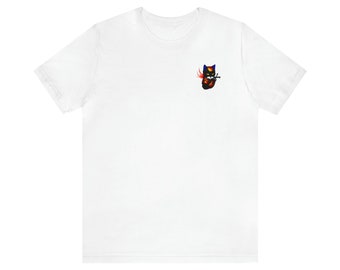 Unisex T-shirt | design cat | ninja t shirt | Black cat t-shirt | Samurai T-shirt | cat t shirt