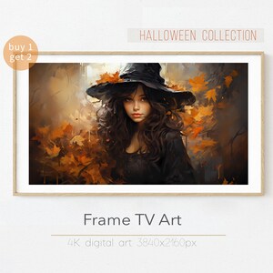 Halloween Art for Samsung Frame TV Art | Digital oil painting | Artwork for Frame TV | Witch The Frame TV Art