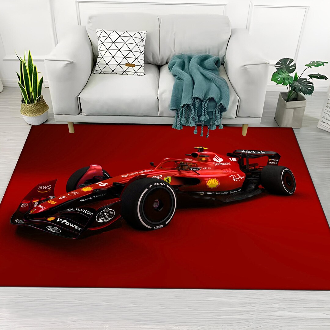 Car Rug F1 Rug Car Racing Lover Gift Rugstep Rug Machine Etsy