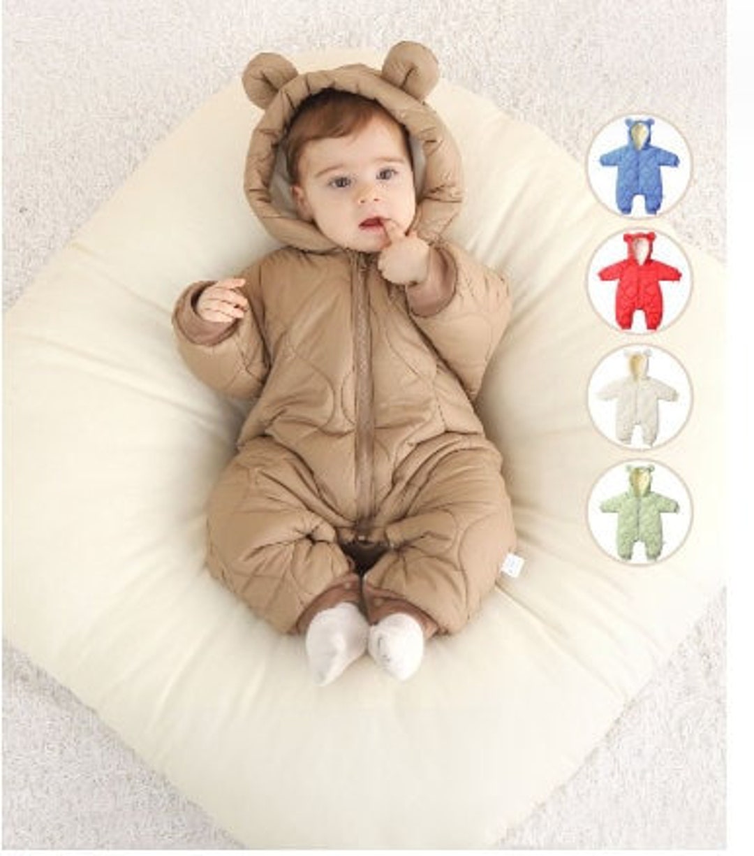 Baby Cotton Jacket Autumn and Winter Onepiece Clothing Etsy