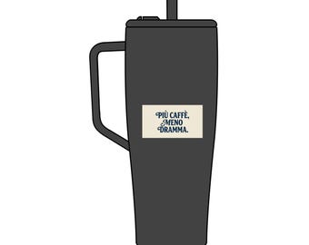 La Dolce Vita È Adesso Tumbler | 40oz Insulated Mug with Lid