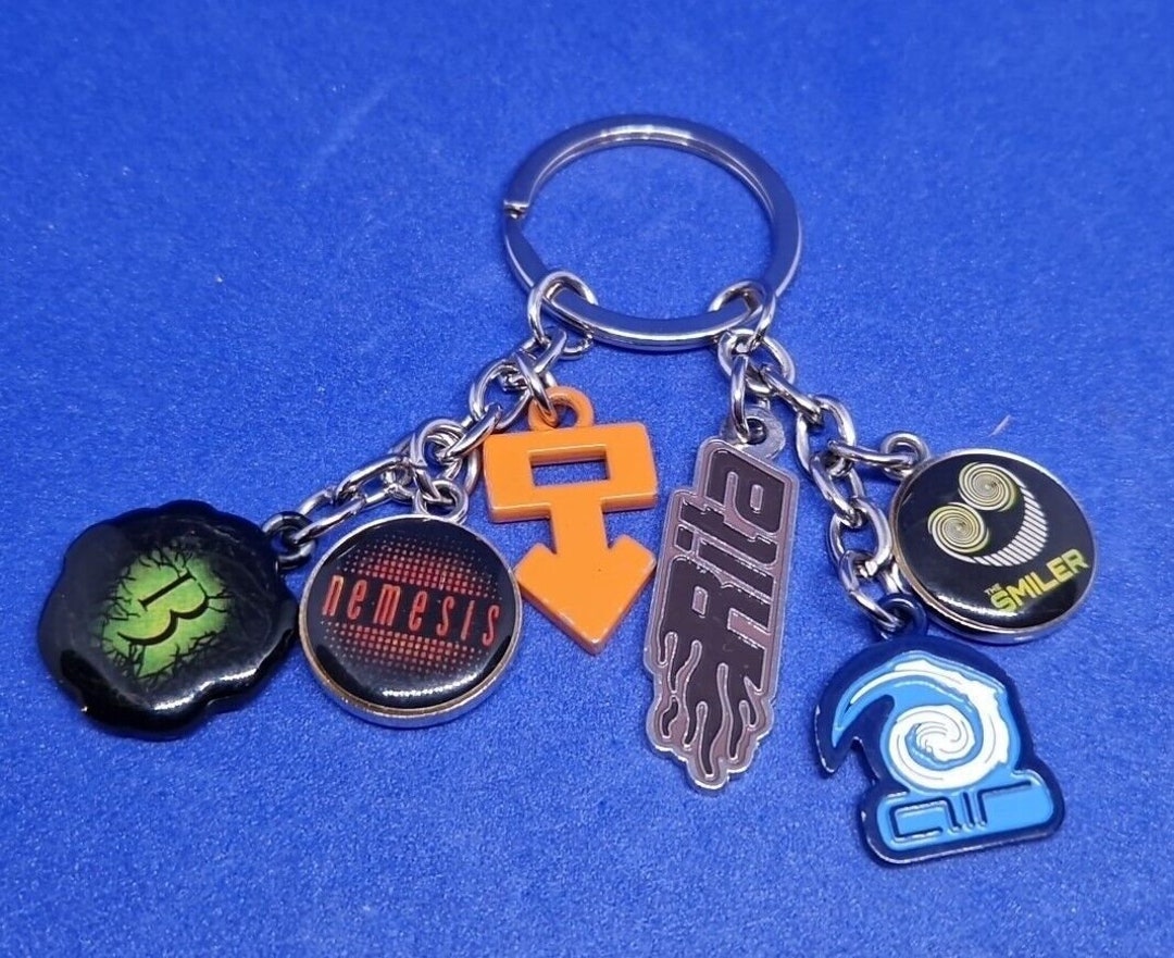 Keyring Key Ring Alton Towers, Nemesis Smiler Rita Air Oblivion Rides