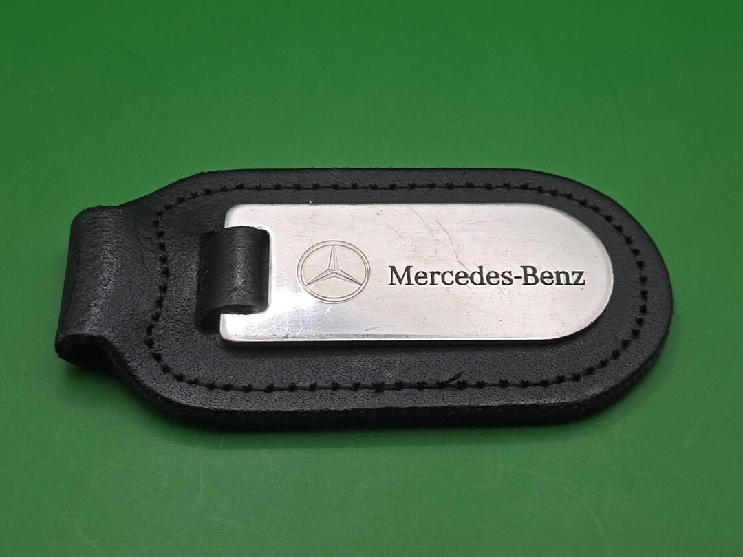 Keyring Key Ring - Mercedes-benz Dealer Dealership Leather Key Fob ...