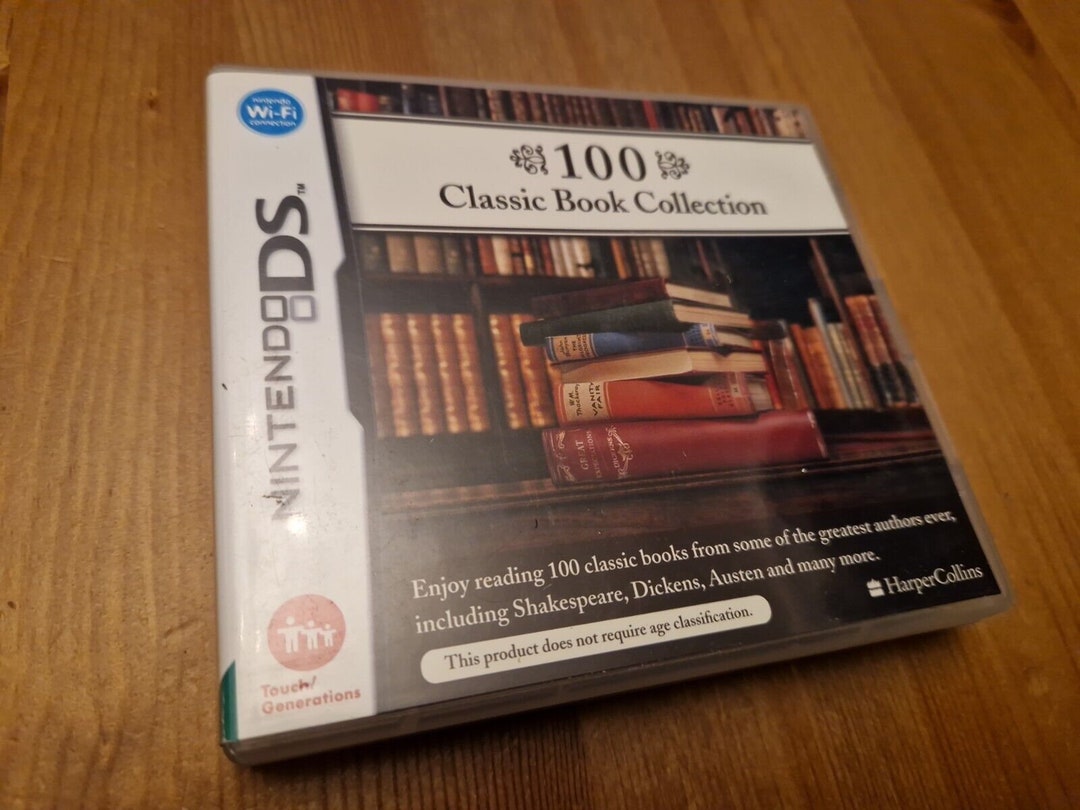 100 Classic Book Collection For Nintendo DS - Portable Library With Austen, Dickens & Shakespeare