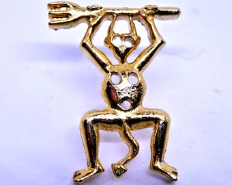 Pin Badge - Devil Man of Timanfaye Lanzarote César Cesar Manrique