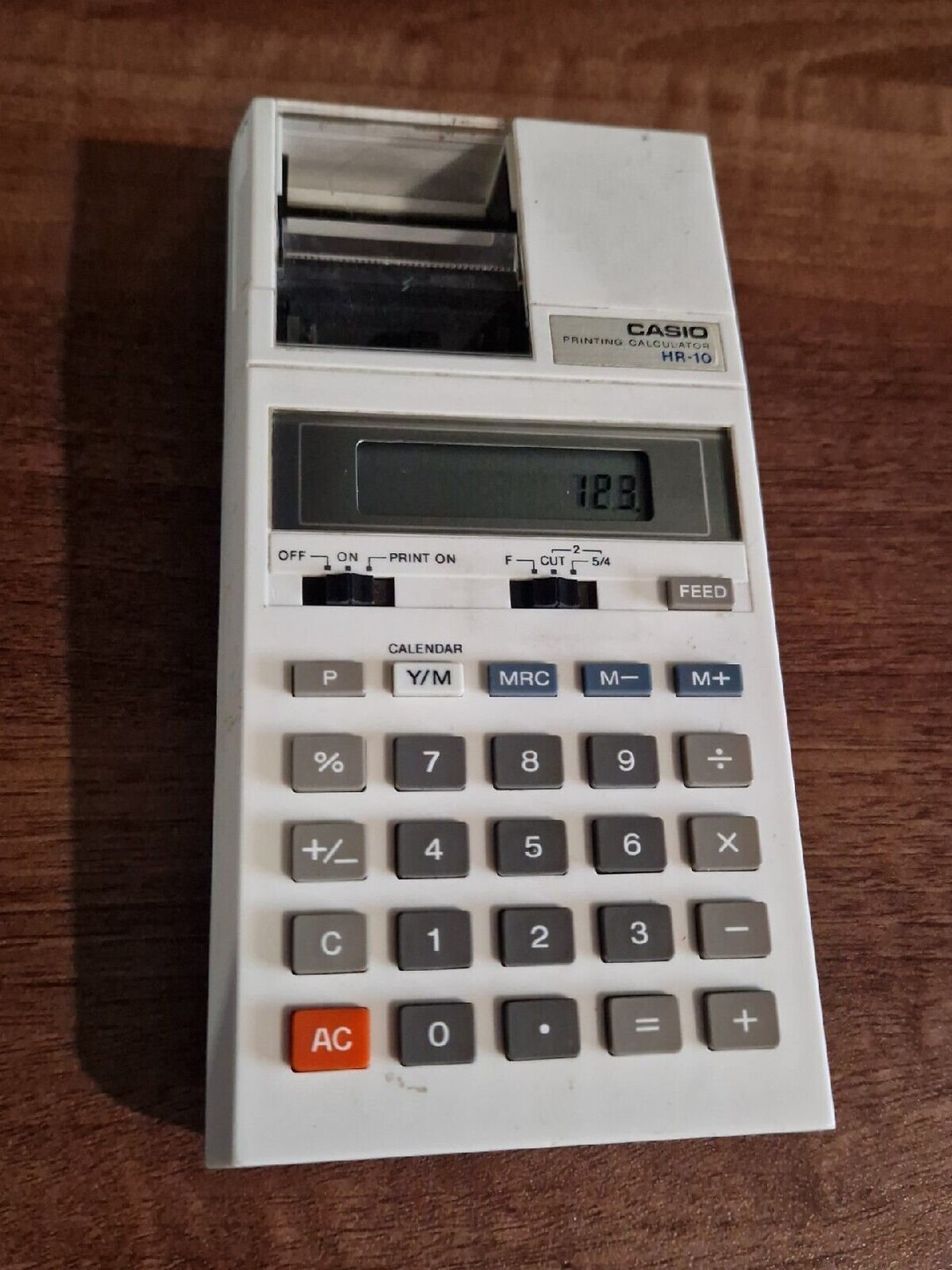 Vintage Casio HR10 Printing Calculator Classic Computing Etsy