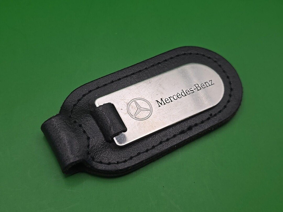 Keyring Key Ring - Mercedes-benz Dealer Dealership Leather Key Fob ...