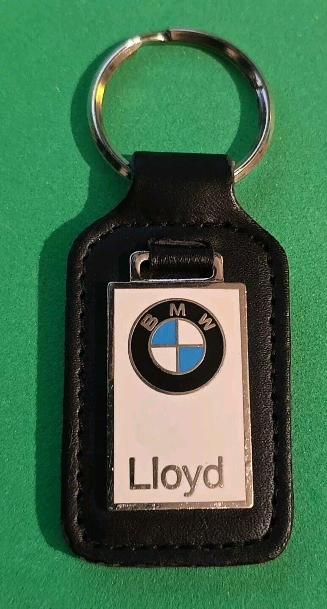 Keyring Key Ring Bmw Leather Dealer Key Fob Lloyd Carlisle - Etsy