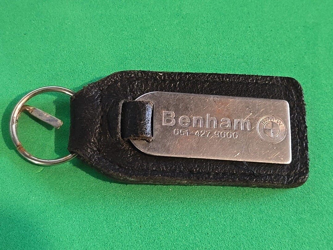 Keyring Key Ring Vintage Bmw Dealer Key Fob Benham - Etsy