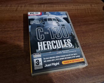 C-130 HERCULES Pc DVD Add-On Microsoft Flight Simulator Sim FS 2004 FS2004