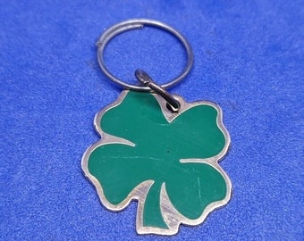 Keyring Key Ring - Irish Luck Four Leaf Clover