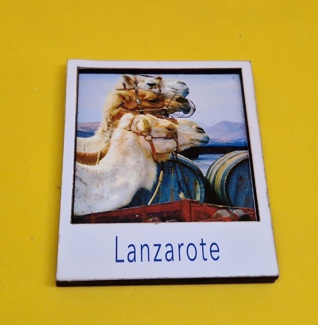 MUYU Magnete Frigorifero 3D Lanzarote Spagna - Lettere In Resina Fatte A Mano, Souvenir Da Viaggio