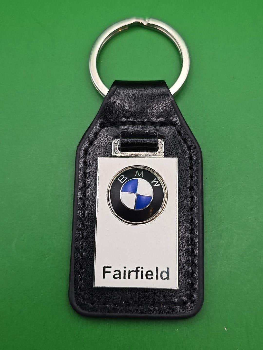 Keyring Key Ring - Bmw Key Fob Logo Black Leather Fairfield - Etsy
