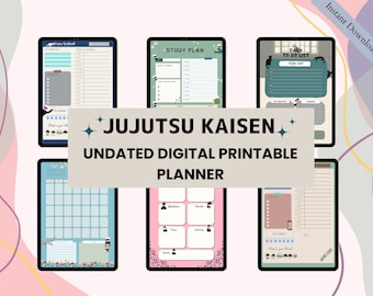 Anime Planner, Anime Manga Planner, Digital Anime Planner, Printable Anime Planner, Anime Themed Planner, JJK Digital Planner, Manga Planner