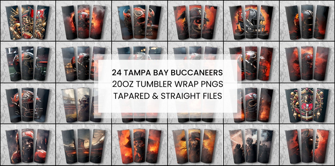 24 Tampa Bay Football Tumbler Wrap Bundle, Tumbler PNG, 300 DPI ...