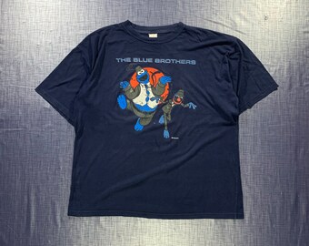 1990s Vintage Henson Blue Brothers graphic Print tee