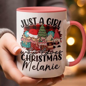 Personalized Christmas Mug, Merry Christmas Mug, Custom Name Gift For Friends, Custom Christmas Gifts For Her, Christmas Tree Coffee