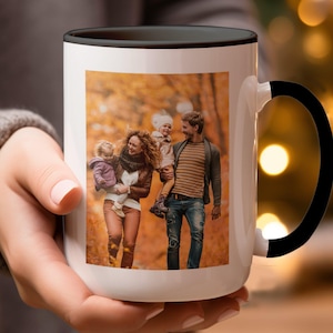 Personalized Photo Mug With Text, Photo Mug Gift, Custom Photo Coffee Mug, Customised Mug, Custom Coffee Cup